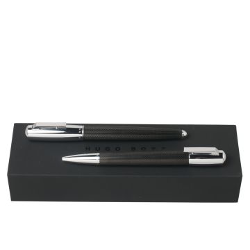 HUGO BOSS Set Pure Black (kugelschreiber & tintenroller)