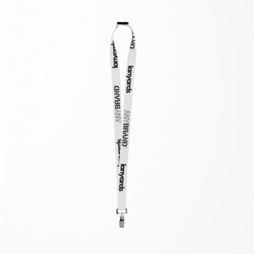 Schlüsselband - Lanyard mit Bulldog Stahlclip und Sicherheitsverschluss