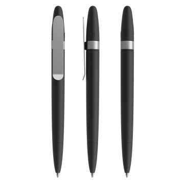 Prodir DS5 TSM Soft Touch MetallclipSchwarz Soft Touch