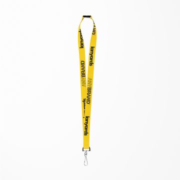 Schlüsselband - Lanyard mit J-Hook Stahlclip und Sicherheitsverschluss
