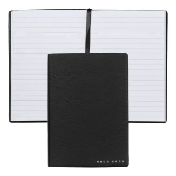 HUGO BOSS Notizblock A6 Essential Storyline Black Lined