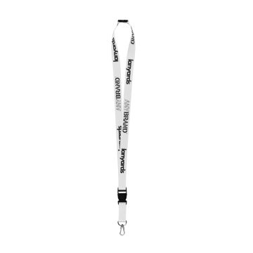 Schlüsselband - Lanyard mit Japan Hook Kunststoffclip, Sicherheitsverschluss und Trennclip