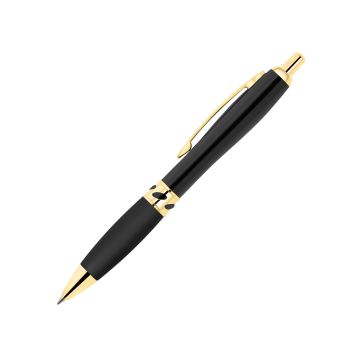 Curvo Metallkugelschreiber Jewel gold mit Softgripgriffzone