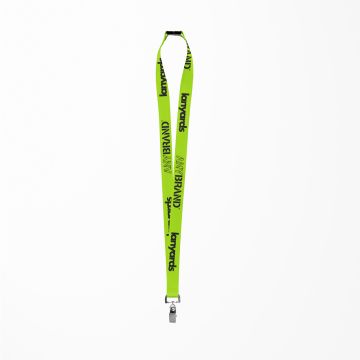 Schlüsselband - Lanyard mit Bulldog Stahlclip und Sicherheitsverschluss