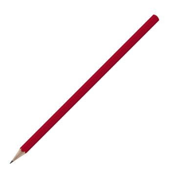 Bleistift sechskant farbig, FSC red