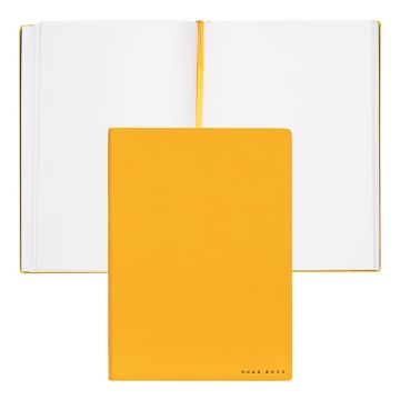 HUGO BOSS Notizblock A5 Essential Storyline Yellow Plain