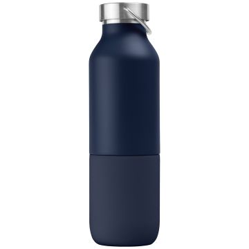 Devon 2in1 Recycling-Edelstahlflasche mit integriertem Becher, 325 ml