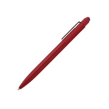 Rivando Soft Touch Kugelschreiber aus recyceltem Aluminium mit Stylus rot