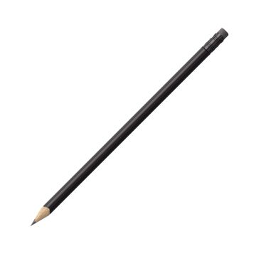 Faber-Castell Bleistift in schwarz mit Radiertip