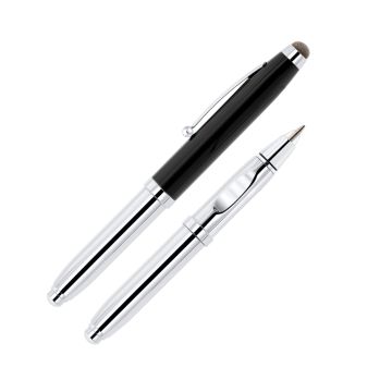 3-Funktionen Kugelschreiber Crowd mit LED und Stylus