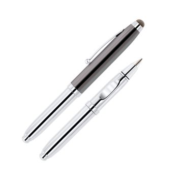 3-Funktionen Kugelschreiber Crowd mit LED und Stylus