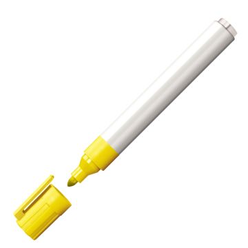 Edding 30 Brilliant Papier Marker gelb mit weißer Endkappe