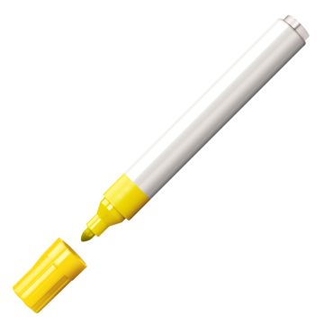Edding 4500 Textilmarker gelb mit weißer Kappe