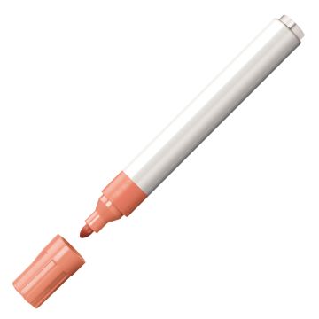 Edding 4500 Textilmarker kaminrot mit weißer Kappe