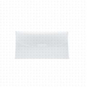 Etui für Mund-Nasen-Masken aus Kunststoff weiß