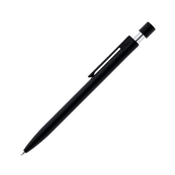 Hedera Dreikant Designbleistift aus Metall schwarz matt