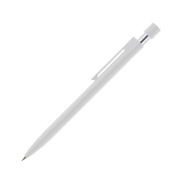 Hedera Dreikant Designbleistift aus Metall weiß matt