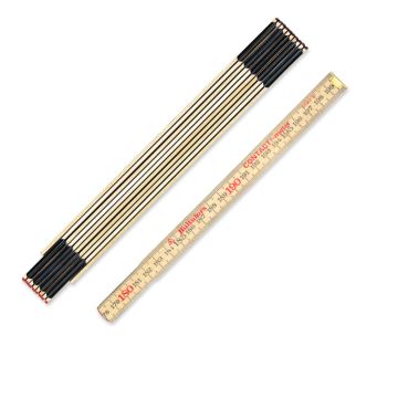 Hultafors 59 Kontaktmeter aus Birke mit cm / Meter-Skala rückläufig, Zollstock 2m