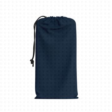 Maskentasche Stoffbeutel navy für alle Maskenarten 