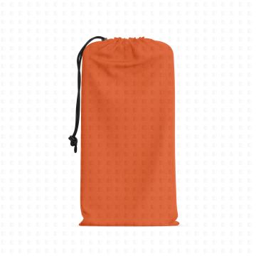 Maskentasche Stoffbeutel orange für alle Maskenarten 