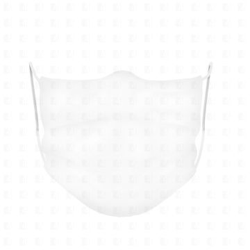 Mund-Nasen-Maske aus Mikrofaser weiß
