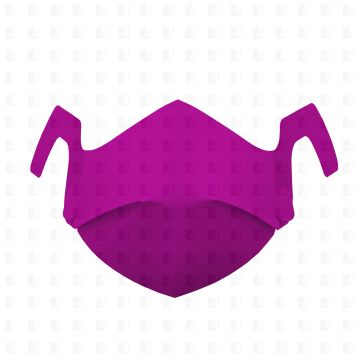 Pappmaske, Mund-Nasen-Masken Abdeckung faltbar, pink
