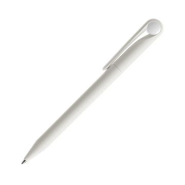 Prodir DS1 TMM Twist Kugelschreiber weiß matt mit farbigem Punkt
