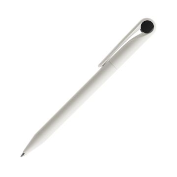 Prodir DS1 TMM Twist Kugelschreiber weiß matt mit farbigem Punkt