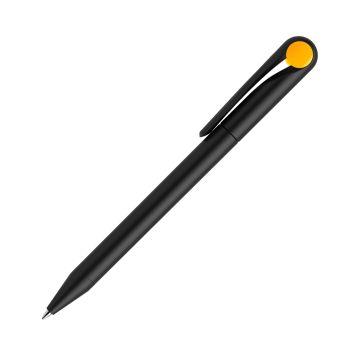 Prodir DS1 TMM Twist Kugelschreiber schwarz matt mit farbigem Punkt