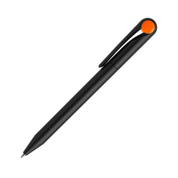 Prodir DS1 TMM Twist Kugelschreiber schwarz matt mit farbigem Punkt