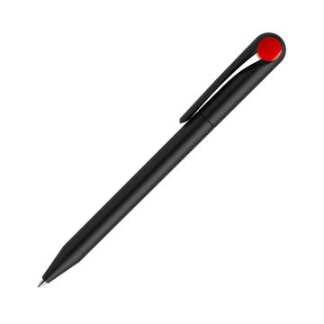 Prodir DS1 TMM Twist Kugelschreiber schwarz matt mit farbigem Punkt