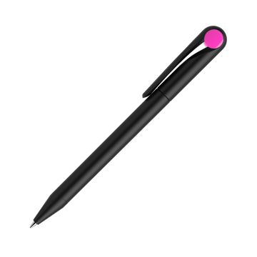Prodir DS1 TMM Twist Kugelschreiber schwarz matt mit farbigem Punkt