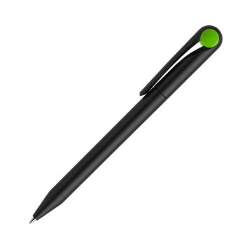 Prodir DS1 TMM Twist Kugelschreiber schwarz matt mit farbigem Punkt