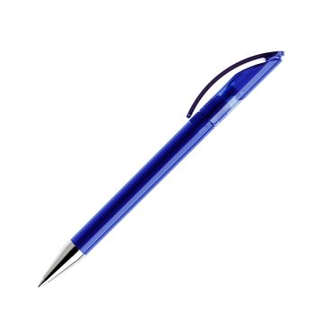 Prodir DS3 TTC Fast Lane Twist Kugelschreiber transparent mit Metallspitze