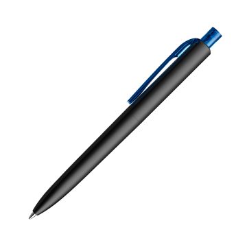 Prodir DS8 PMM Push Kugelschreiber schwarz matt mit transparentem Drücker und Clip
