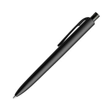 Prodir DS8 PMM Push Kugelschreiber schwarz matt mit transparentem Drücker und Clip