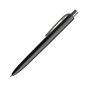 Prodir DS8 PMM Push Kugelschreiber schwarz matt mit transparentem Drücker und Clip