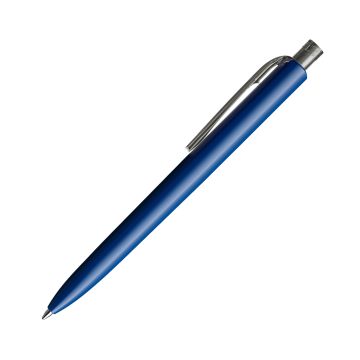 Prodir DS8 PPP Push Kugelschreiber blau poliert mit transparentem Drücker und Clip