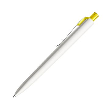 Prodir DS8 PSM Push Kugelschreiber weiß matt mit Standardmetallclip