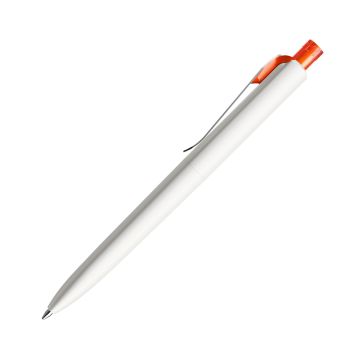 Prodir DS8 PSM Push Kugelschreiber weiß matt mit Standardmetallclip