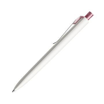 Prodir DS8 PSM Push Kugelschreiber weiß matt mit Standardmetallclip