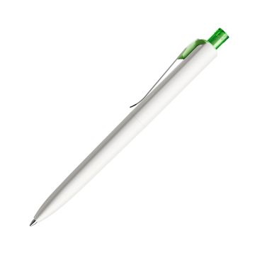 Prodir DS8 PSM Push Kugelschreiber weiß matt mit Standardmetallclip