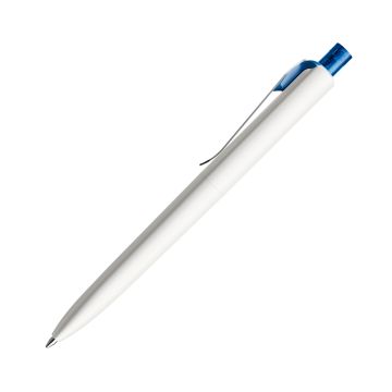 Prodir DS8 PSM Push Kugelschreiber weiß matt mit Standardmetallclip
