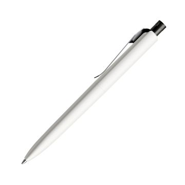 Prodir DS8 PSM Push Kugelschreiber weiß matt mit Standardmetallclip