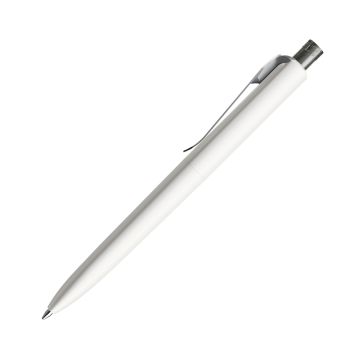 Prodir DS8 PSM Push Kugelschreiber weiß matt mit Standardmetallclip