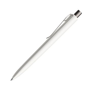 Prodir DS8 PSP Push Kugelschreiber weiß matt mit Metallclip
