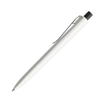 Prodir DS8 PSP Push Kugelschreiber weiß matt mit Metallclip