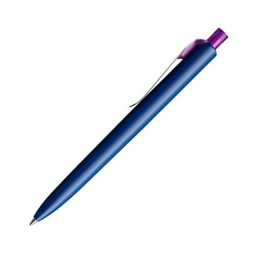 Prodir DS8 PSM Push Kugelschreiber blau poliert mit Standardmetallclip