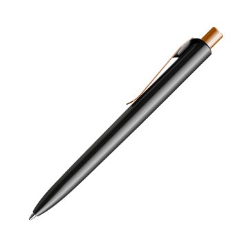 Prodir DS8 PSP Push Kugelschreiber schwarz poliert mit Metallclip