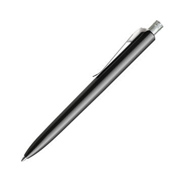 Prodir DS8 PSM Push Kugelschreiber schwarz poliert mit Standardmetallclip